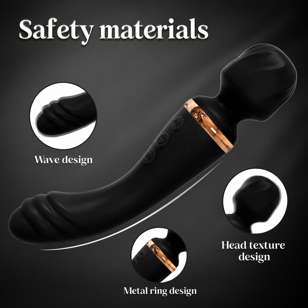 💆‍♀️ جهاز مساج لاسلكي برأس مزدوج — 8 سرعات و شحن USB ⚡ Wand Massager